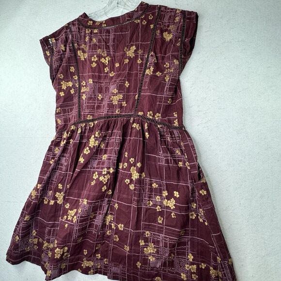 All About You Deepika Padukone- Dark Purple Floral Sun Dress Size Large Tropical - Picture 9 of 12